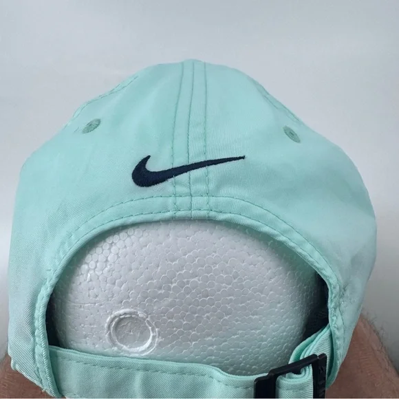 Nike Black and Green Legacy 91 flight weight Hat with Iconic Swoosh - Picture 6 of 6